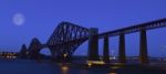 Forth Rail Bridge In Edinburgh Stock Photo