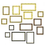 Wooden Photo Frame Stock Photo