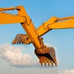 Excavator Loader Machine Stock Photo