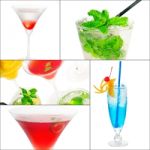 Cocktails Collage Stock Photo