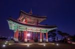 Hwaseong Fortress In Suwon,korea Stock Photo