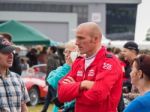 Red Arrows Pilots Entertaining The Crowds At Biggin Hill Stock Photo