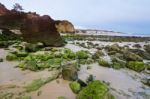 Olhos D'agua, Algarve Stock Photo