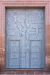 Entrance To The Church Of Nuestra Senora Del Rosario In Fuengiro Stock Photo