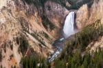 Lower Yellowstone Falls Stock Photo