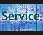 Service Word Indicates Help Desk And Advice Stock Photo