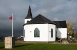 Ex Norwegian Church Now A Cafe In Cardiff Bay Stock Photo