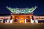 Hwaseong Fortress In Suwon,korea Stock Photo