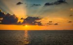 Scenery Of The Sea During Sunset Stock Photo