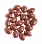 Chocolate Almonds Stock Photo