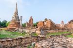 Wat Phra Mahathat Temple Stock Photo