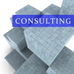 Consulting Words Represent Seek Advice 3d Rendering Stock Photo