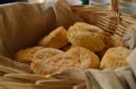 Freshly Baked Biscuits Stock Photo