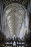 Interior View Of Winchester Cathedral Stock Photo