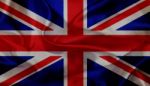 Uk Grunge Waving Flag Stock Photo