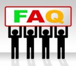 Frequently Asked Questions Shows Asking Info And Faq Stock Photo