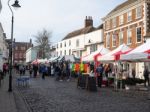 Faversham, Kent/uk - March 29 : View Of Street Market In Faversh Stock Photo