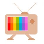 Retro Television Stock Photo