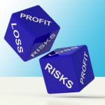 Profit Loss And Risks Dice Stock Photo