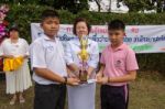 Bangkok, Thailand - Nov 2016: In The Nov 23, 2016. Youth Tug Of War, In Pieamsuwan Elementary School Stock Photo