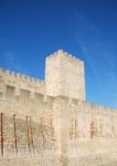 Sao Jorge Castle In Lisbon, Portugal Stock Photo