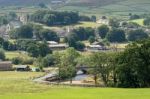 Hawes, Yorkshire/uk - July 28 : View Of Hawes In The Yorkshire D Stock Photo