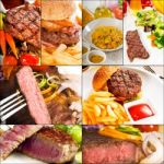 Beef Dishes Collage Stock Photo