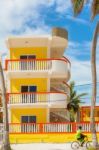 Modern Condo Building In Caye Caulker Belize Stock Photo