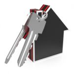 Keys And House Shows Home Security Stock Photo