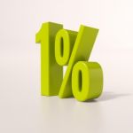 Percentage Sign, 1 Percent Stock Photo