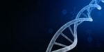 3d Render Of Dna Structure, Abstract Background Stock Photo