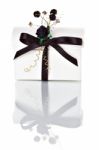 Small White Gift Box Stock Photo