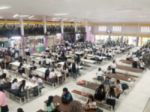 Blur Image Canteen Dining Hall Room Stock Photo