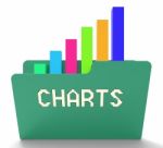 Charts File Shows Graph Documents 3d Rendering Stock Photo