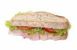 Sandwich With Ham Stock Photo