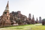 Wat Phra Mahathat Temple Stock Photo