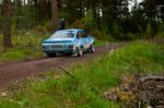 J. Coleman Driving Ford Escort Stock Photo