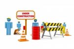 Under Construction Stock Photo