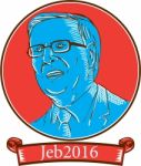 Jeb 2016 President Drawing Stock Photo