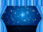 Snowflake Copyspace Indicates Ice Crystal And Celebrate Stock Photo