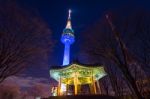 Seoul Tower,namsan Tower In Korea Stock Photo