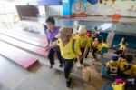 Primary Students Visit The Zoo, In The Jul 27, 2016. Bangkok Thailand Stock Photo