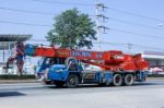 Tadano Crane Truck Stock Photo