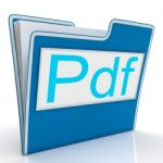 Pdf File Shows Documents Format Or Files Stock Photo