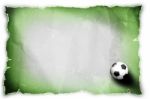 Soccer Ball On Grunge Paper Stock Photo