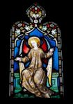 Religious Stained Glass Window Stock Photo