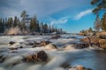 Hdr Eddited Landscape With Wild River Stock Photo