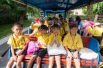 Primary Students Visit The Zoo, In The Jul 27, 2016. Bangkok Thailand Stock Photo