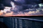 Moreton Bay Waters In The Late Afternoon Stock Photo