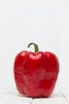 Fresh Red Bell Pepper Stock Photo